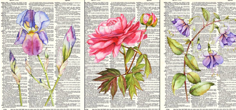 Vintage Dictionary Paper Prints