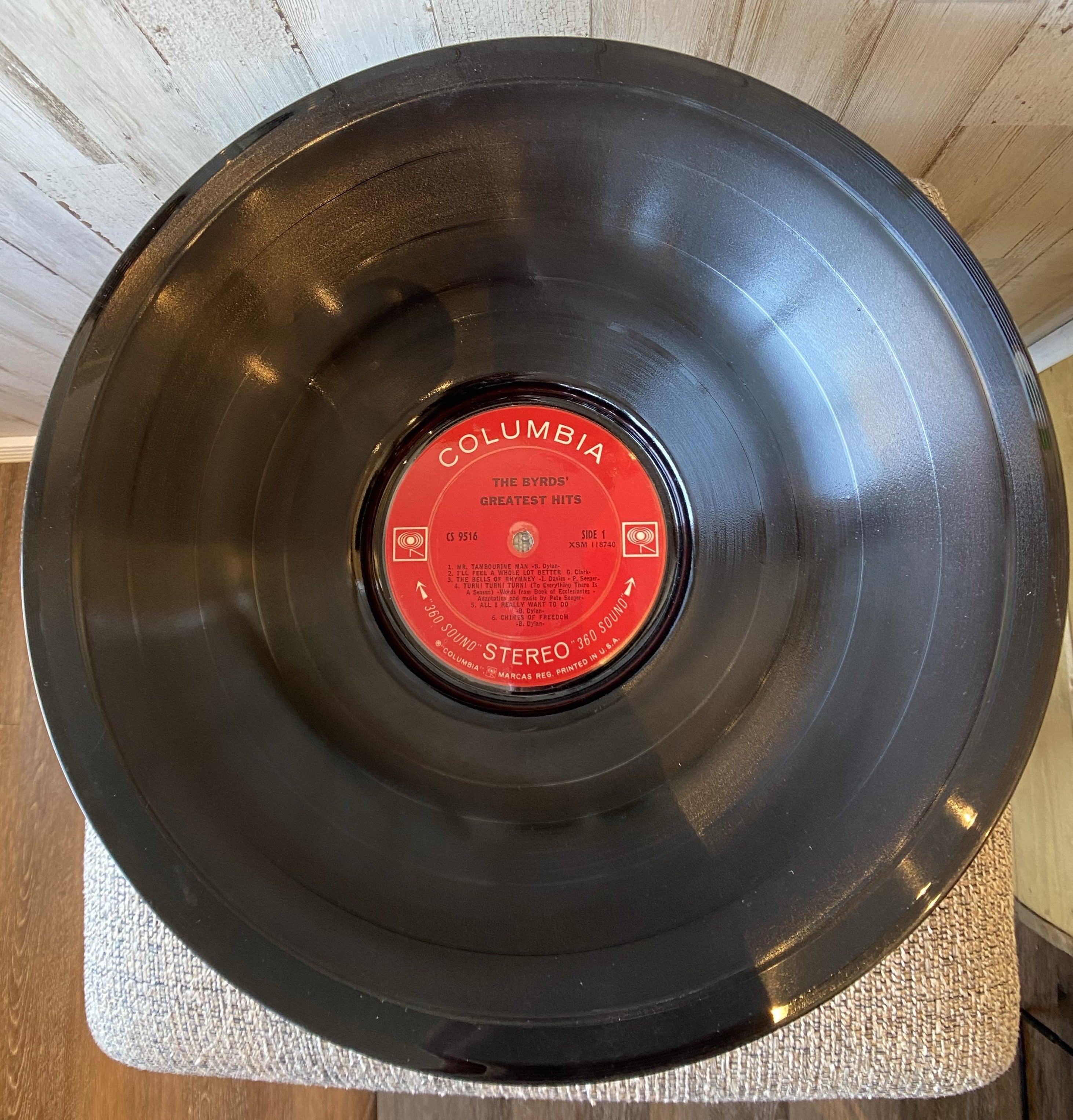 Smooth Vinyl Record Bowl