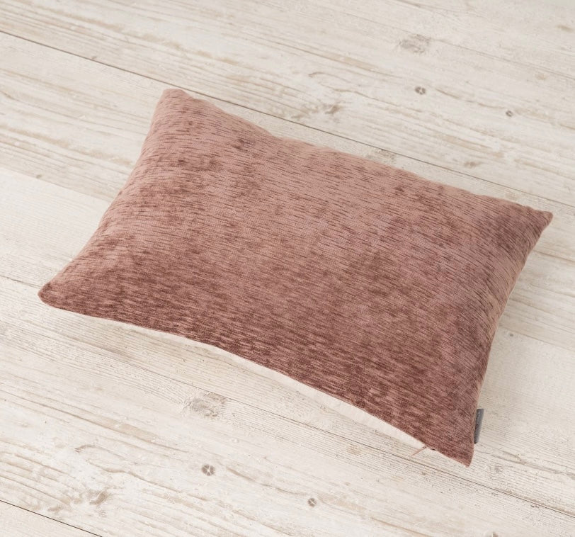 Dainty Pillow Chenille Burlwood Pink 14"x20"