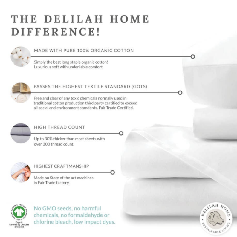 100% Organic Cotton Bed Sheet sets and Duvet Covers