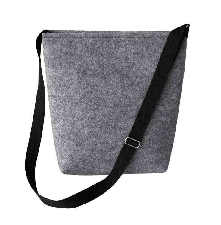 Monroe Grey Recycled Felt Shoulder Bag